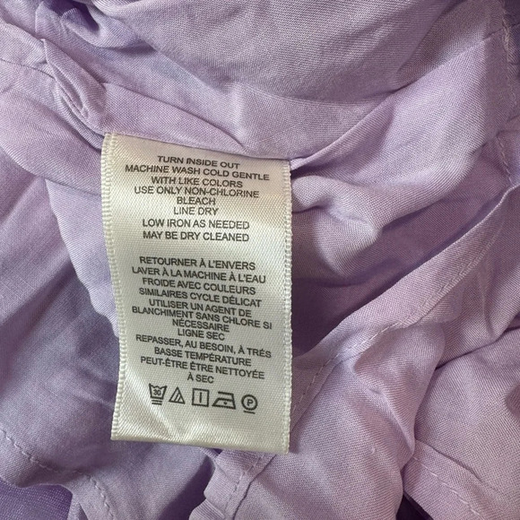 Free People Chevelle Maxi Skirt Tiered Ruffled Elastic Waist Tulle Purple XS - Picture 9 of 10